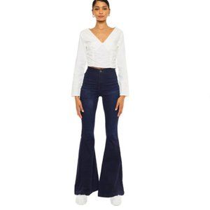 KANCAN High Rise Extreme Flare Two Pocket Jeans sz27